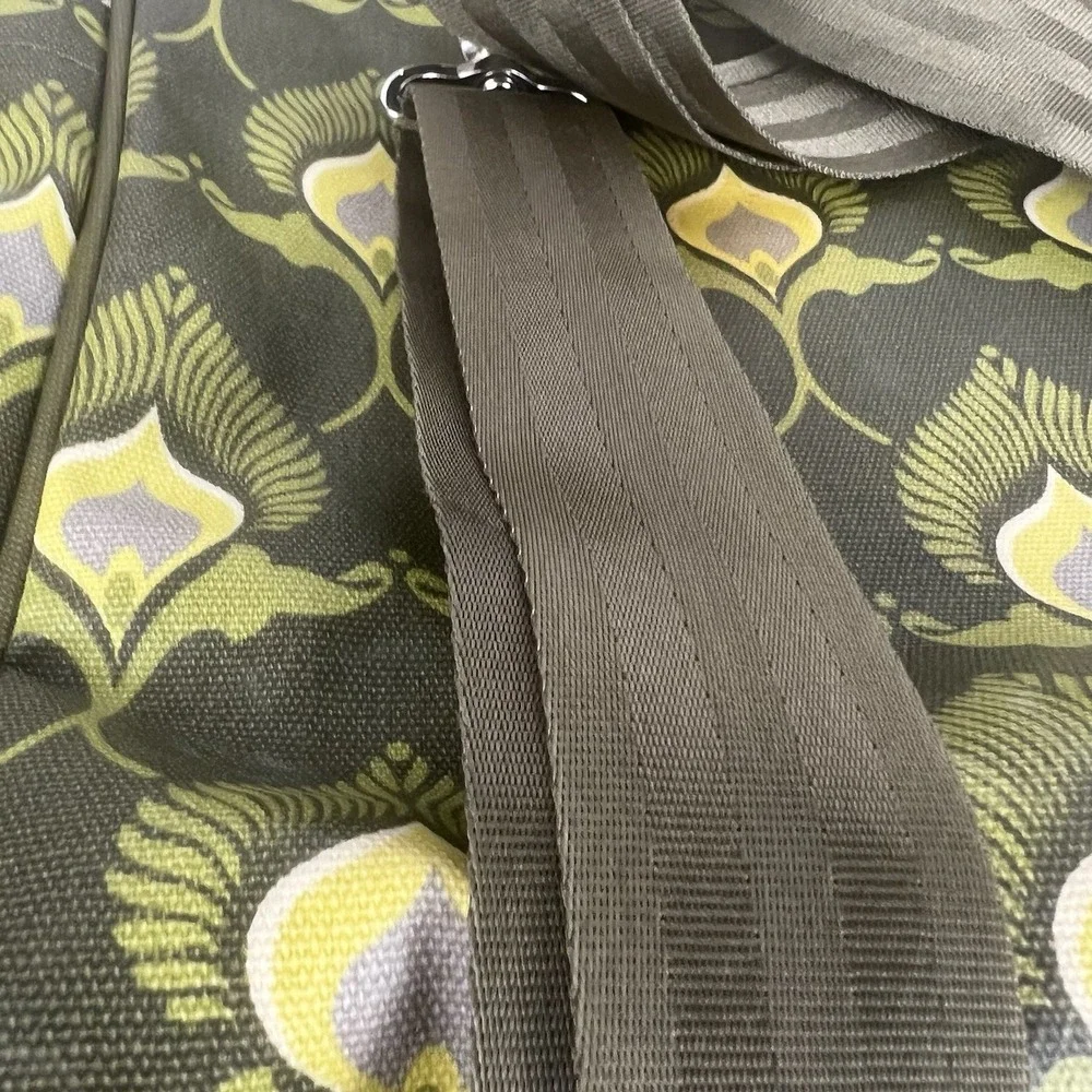 Petunia Pickle‎ Bottom Diaper Bag Large Boxy Backpack Green Floral